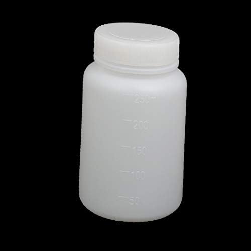 X-DREE 10шт 250 ml Пластмасова Кръгла Лаборатория за бутилка за реагенти Бутилка за сгъстяване на проби (10шт