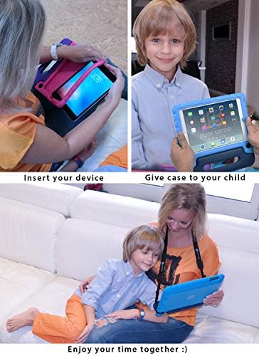 Детски калъф Pure Sense Buddy с антимикробно покритие за iPad Pro 11 инча 2020/2018 (1-во, 2-ро поколение) | Здрава поставки, писалка, Защитно фолио за екрана, каишка и спрей