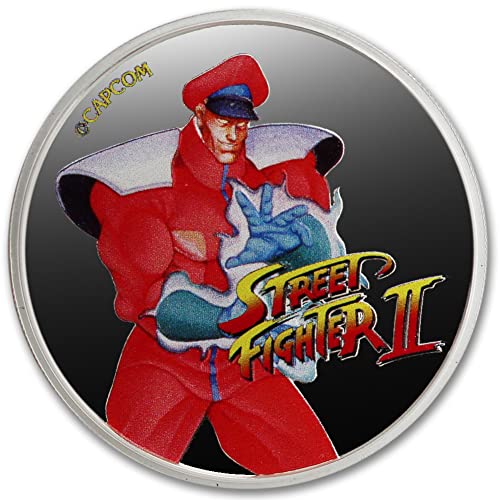 2021 FJ Набор от (4) сребърни монети на 30-годишнината от Fiji Street Fighter II, с тегло 1 унция (Вега - Чун-Ли