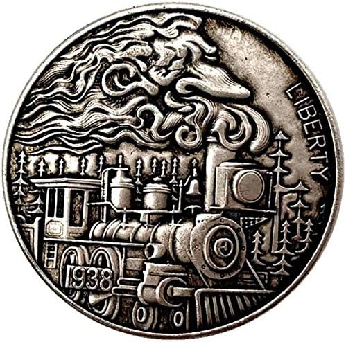 chenchen 1938 Антични Мед, Старо Сребро Възпоменателна Монета Влак Колекция от медни и сребърни монети Монета