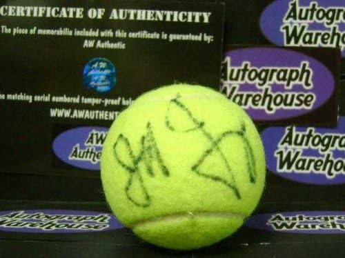 Тенис топка с автограф на Джеф Таранго