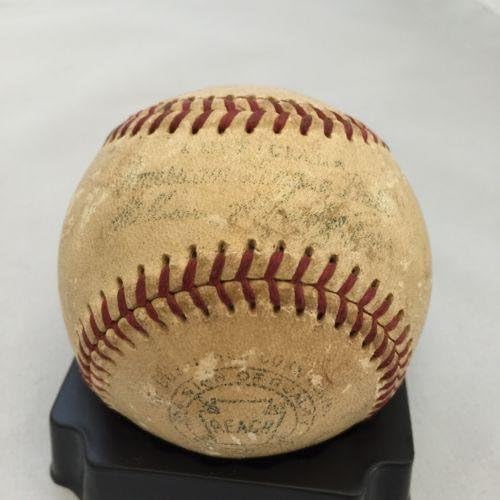 Рядка игра на 1940-те години Schoolboy Rowe Single Signed, В които са използвани бейзболни топки AL Harridge