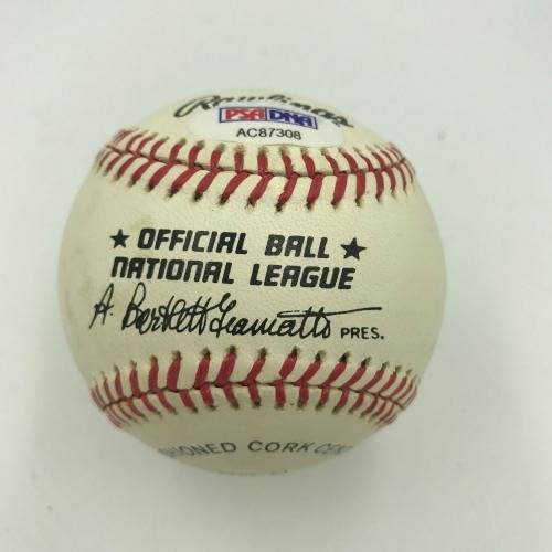 Уили Мейс Подписа Автограф Официален Представител на Националната лига бейзбол PSA DNA COA - Бейзболни топки