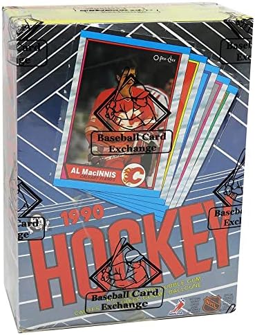1989-90 За Хокей-Пи-Джи в Неоткрытой восъчни кутия - В опаковка BBCE - 36 опаковки (scotch не е повреден) -