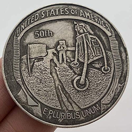 Копирна Монета Случаен Отпечатък монети за Кацане на Астронавти на Луната Любима Монета Възпоменателна Монета Позлатен Щастливата Монета са подбрани Монета