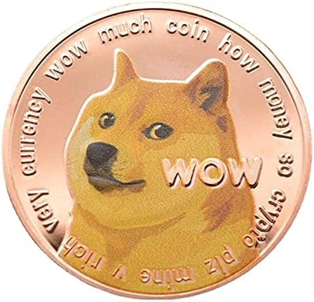 Възпоменателни монети от 1 унция Dogecoin Възпоменателна Монета Златна Монета Дожа Cryptocurrency2021 са подбрани Монета Ограничена серия с Защитен Калъф