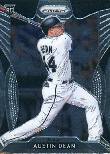 Бейзбол PRIZM 2019 275 Austin Dean Miami Марлини III (ЕСП) Официалната търговска картичка MLBPA от Панини