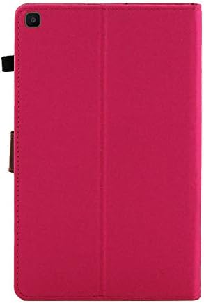 Калъф Galaxy Tab A 8.0 2019, Висококачествен калъф-куфарче от изкуствена кожа, Лек, Тънък Защитен калъф за Samsung Galaxy Tab A 8.0 [2019] SM-T290 [Ярко розово]