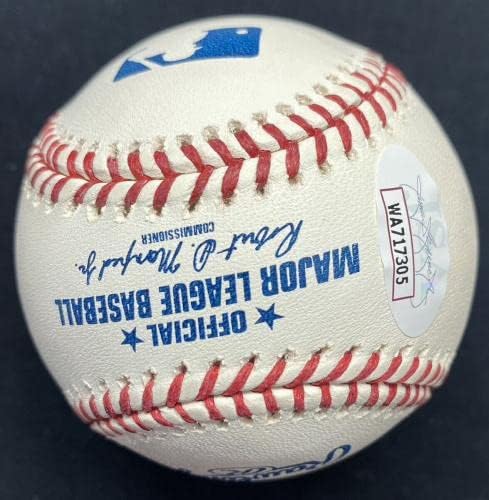 Едгар Мартинес КОПИТО 19, Подписан от Свидетел Stat Baseball JSA - Бейзболни топки С Автографи