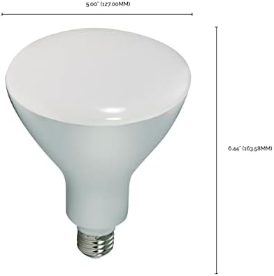 Лампа с нажежаема жичка Satco S9639 среден размер 6,44 инча, Матово-бяла