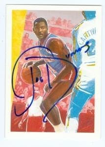 Баскетболно карта Джо Думарса с автограф (Детройт Пистънс) 1990 NBA Hoops 362 - Баскетболни карта, без подпис