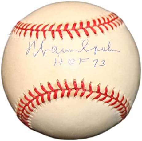 Уорън Спан Подписа ONL Baseball с Автограф w / HOF Braves PSA/DNA AL87552 - Бейзболни топки с автографи