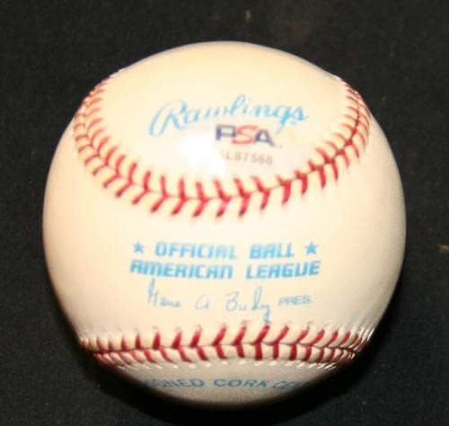 Карл Ястржемски подписа Играта на топка с автограф OAL срещу HOF Red Sox PSA/DNA AL87568 - Бейзболни топки с