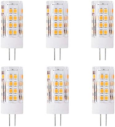 6 Опаковки светодиодни лампи G4 Мощност от 5 W, еквивалент на 50 W, 51 led 500 Лумена ъгъл на лъча на 360 градуса,