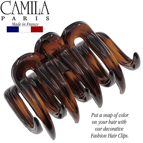 Camila Paris CP3515 Френски Малки Щипки за коса, за жени, Гъста Коса за дълга Къдрава коса, Скоба за коса за момичета, Полагане на Здрава, Голяма Шнола-нокът за гъста коса, Здр?
