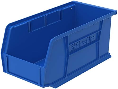 Akro-Mils 30234 Пластмасова Кутия за съхранение на AkroBins Висящи Контейнери за подреждане и 30230 Пластмасов Окачен Штабелируемый кутия-Органайзер за съхранение на AkroBins