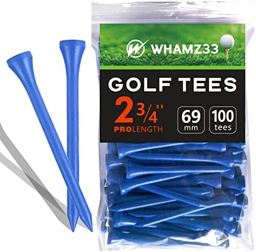 WHAMZ33 W Професионален дървени тениски за голф 2 3/4-инчов тройната опаковка от 100 тениски за голф