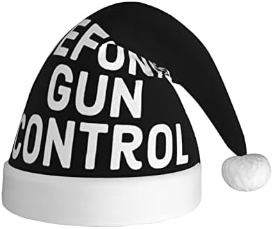 CXXYJYJ Defund Gun Control Коледна шапка, Мъжки дамски шапка унисекс шапки за новогодишната парти шапки
