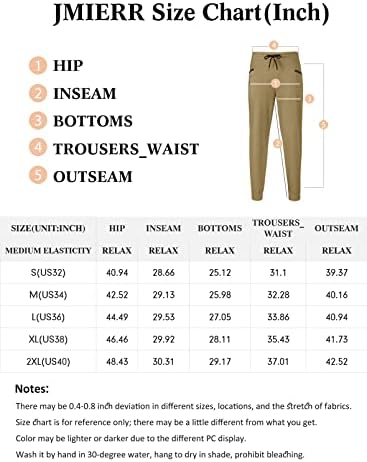 JMIERR / Мъжки Модерни Панталони за джогинг - Ежедневни Памучни Саржевые Панталони-chinos на експозиции, Зауженные
