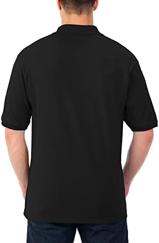 Мъжки ризи Поло Jerzees с къс ръкав, които са Устойчиви на петна SpotShield, Размери S-5X