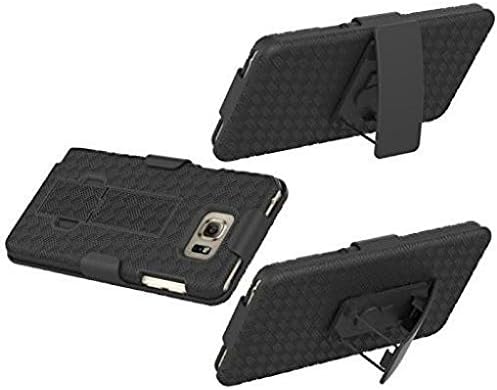 Калъф Verizon-Samsung Galaxy Note 5 (SM-N920V), Черен Комбиниран калъф, Твърд корпус, Ударопрочная Кобур за