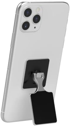 Универсална поставка за телефон KickBack - Завъртане поставка за телефон и аксесоар за захващане (Черен)