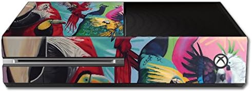 Корица MightySkins, съвместима с Microsoft Xbox One - Paradise Parrot | Защитно, здрава и уникална Vinyl стикер