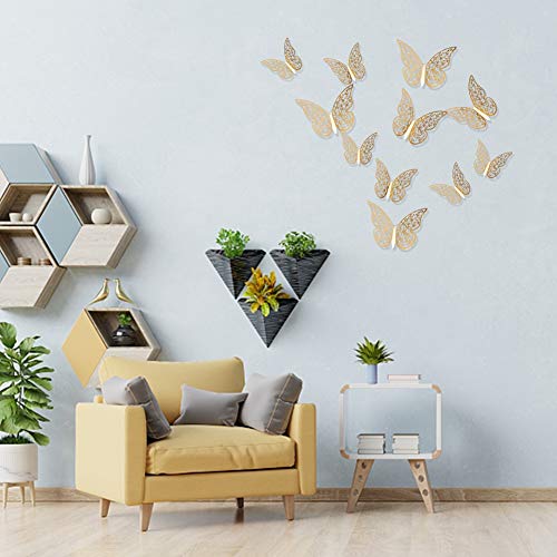 Стикери за стена с пеперуди, Подвижни 3D Стикери за стена, Декорация за детски стаи, за хол, 3 Размера, Стенен