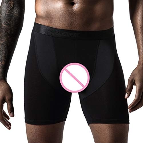 Къси панталони-Боксерки За Мъже, Секси Ластични Панталони, Тънки Сохнущие Мъжки Спортни Плоски Дишащи Гащи за Бельо за Мъже