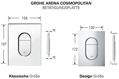 Сливная плоча GROHE 38844P00 Arena Cosmopolitan - Матиран Хром
