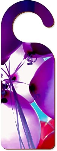 Вратата се закачалка Azeeda 'Purple Balloons' 200 mm x 72 mm (DH00005288)
