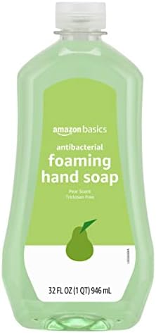 Пълнител за вспенивающего антибактериален сапун Basics, с аромат на круши, без триклозана, 32 течни унции (подходящ