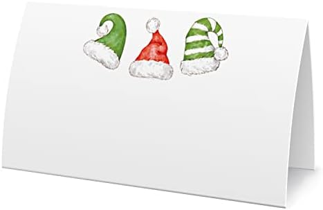 Етикети за коледни палатки с храна (25 опаковки) - Картички за Коледа, картички за сервиране на масата - Са