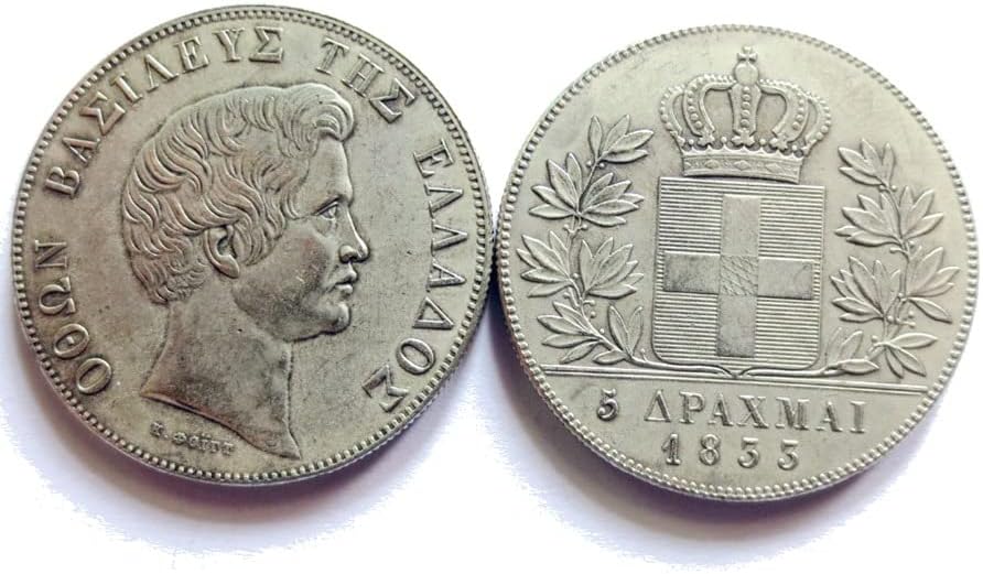 Сребърен долар Древногръцки Монети Чуждестранна Копие сребърно покритие Възпоменателна Монета G06S