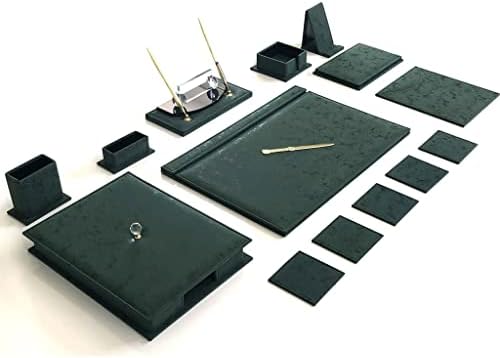 Комплект възглавници за офис бюрото NIZYH в селски стил, зелен титуляр за телефон, органайзер за документи,
