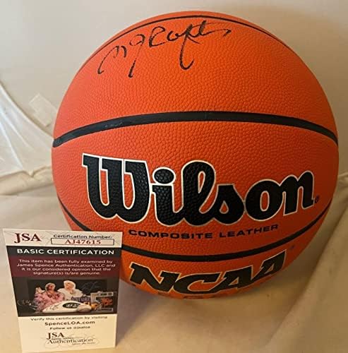 Баскетболна топка Бил Raftery Seton Hall Pirates с автограф от NCAA и CBS JSA - Баскетболни топки колеж с автограф