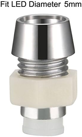 uxcell 100шт 5 мм Led за употреба за Контакт Крушки Пластмасова Монтажна Лента за Led осветление