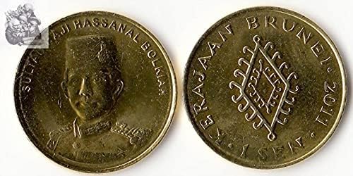 Азия Нов Бруней 1 Вълшебна Монета 2011 година на Издаване Подарък Колекция от Чужди монети