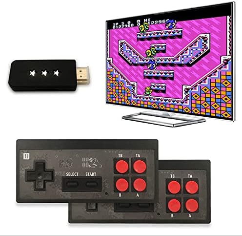 Игрова конзола в ретро стил, Игрална Конзола С TV Интерфейс HDMI, 621 Класическа ретро-8-Битова видео Игра Конзола 4K Stick, 2 Безжични контролера