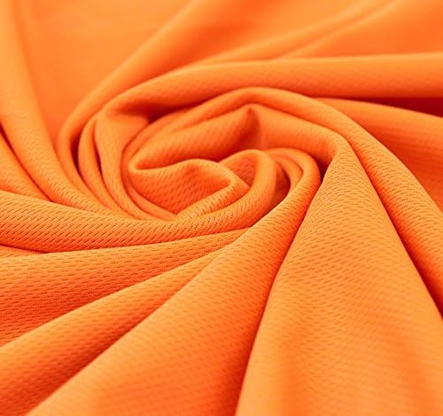 Orange спортна mesh материя с назъбвания от вкара тъкан сглобена (10 ярда)