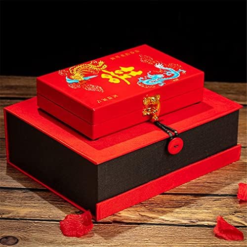 JAHH Лакирани Кутии За Бижута В Ретро Китайски Стил в Ковчег За Съхранение на Бижута, Сватбени Подаръци, Кутии