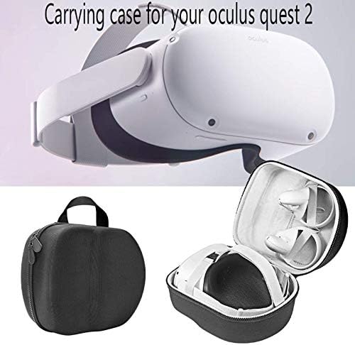 Твърд Защитен Калъф Komopesu, Чанта За съхранение, Носене за Слушалки Oculus Quest 2 VR, Цвят Сив, Светло‰