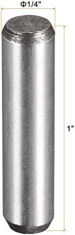 Контакти uxcell 1/4 x 1-1/2 инча, Термообработанная легированная стомана за допълнителна твърдост, светла тапицерия