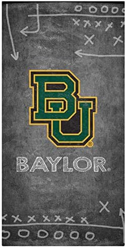 Знак на NCAA Baylor Мечките Унисекс Baylor Chalk Playbook, Цвят на екип, 6 x 12