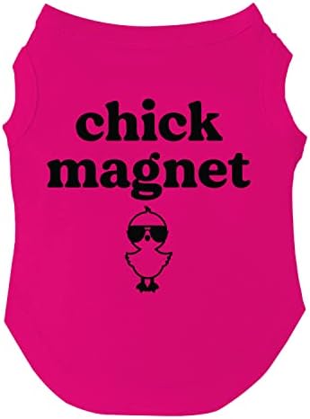 Размери великден тениски за кученца, играчки и големи породи с магнит за пилета (Жълто, 3X-Large 695)
