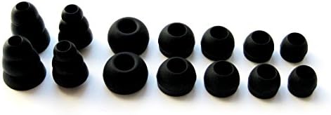 Черно Взаимозаменяеми набор от Удобни накрайници за уши, Втулки, Съвместими със слушалки-втулки Monster iSport