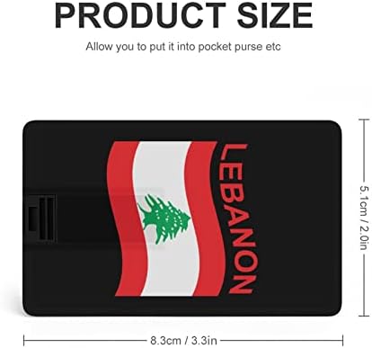 Знаме на Ливан Кредитна карта, USB Флаш памети Персонализирана Карта с памет Ключови Корпоративни Подаръци и