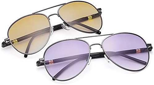 YIMI 2 Опаковки Невидими Бифокальных Очила За четене, Слънчеви Очила Пружинном Панта С Защита От Uv Слънчеви