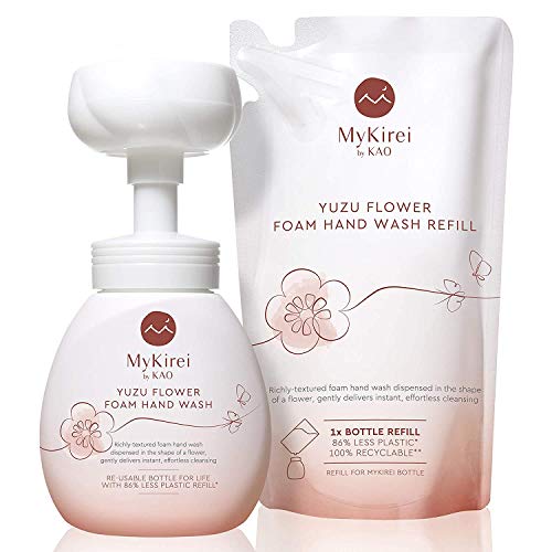 Пенящееся сапун за ръце MyKirei by KAO с японски цвете Юзу, Хранително за измиване на ръцете, не съдържа парабени,