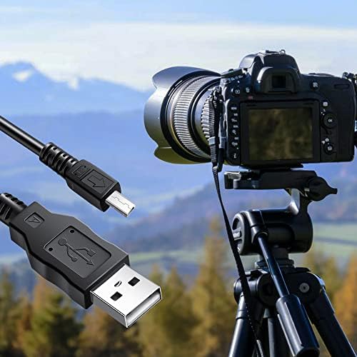 Преносимото USB кабел 4Pin За пренос на данни за мини-камера, Кабел за синхронизация на данни, Съвместим с CyberShot DSC-F505 F505V F55V S30 S50 S70 и повече (4,9 фута)